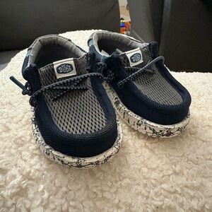 Hey Dude Kids Navy and Gray Sneakers